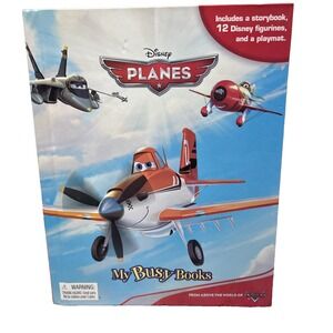 Disney Planes My Busy Books Book W/ 6 Figurines ( INCOMPLETE )
